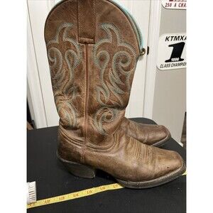 Shyanne Xero Gravity Embroidered Western Boot Brown Womens Size 7